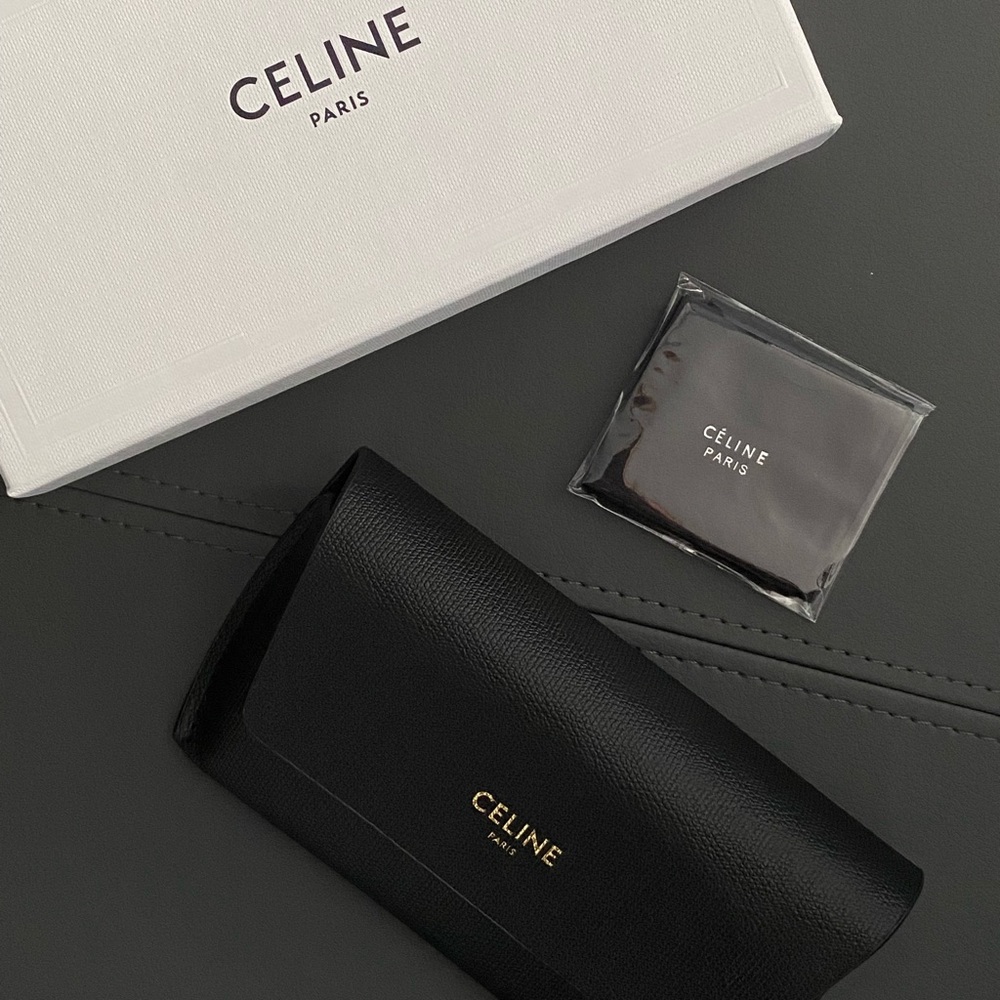NEW CELINE SUNGLASSES EYEGLASSES CASE BLACK NO BOX